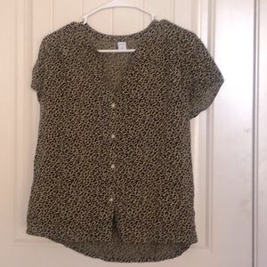 Leopard Print Blouse
